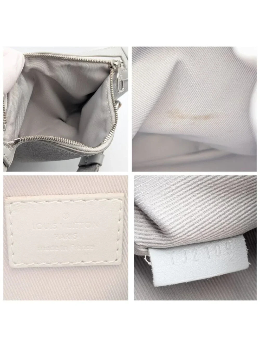 Louis Vuitton Chalk Sling Bag Monogram White Logo